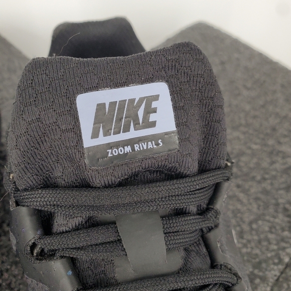 Nike Shoes Men 10 Zoom Rival S 9 Black Indigo Fog Speckle Track  907564-003 - Picture 6 of 13